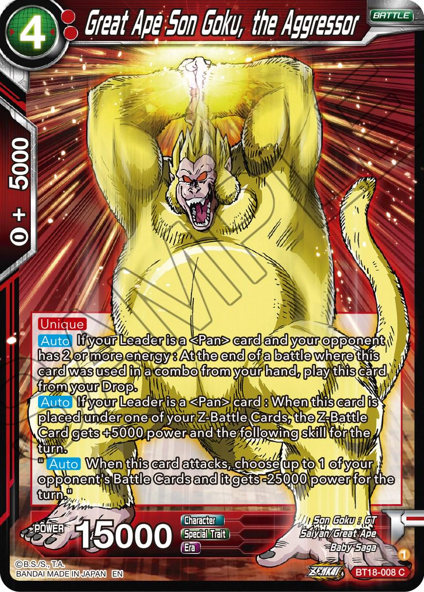 Great Ape Son Goku, the Aggressor BT18-008