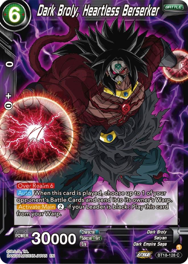 Dark Broly, Heartless Berserker BT18-128