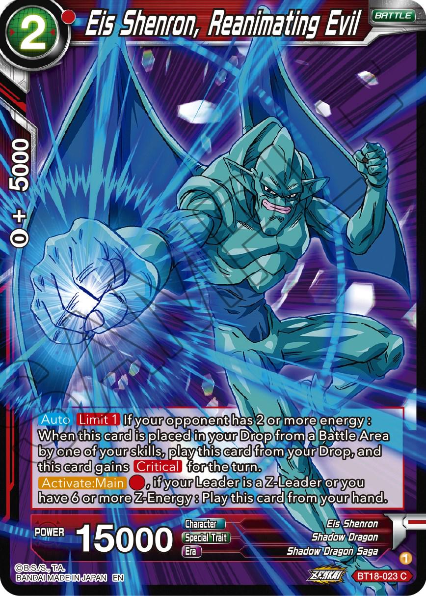 Eis Shenron, Reanimating Evil BT18-023