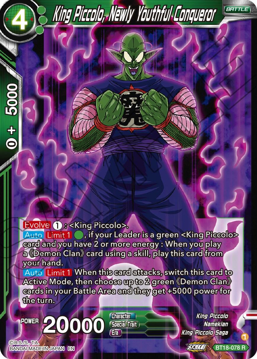 King Piccolo, Newly Youthful Conqueror BT18-078