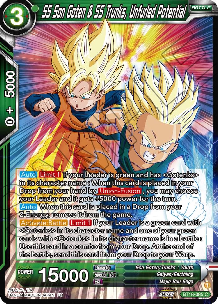 SS Son Goten & SS Trunks, Unfurled Potential BT18-085