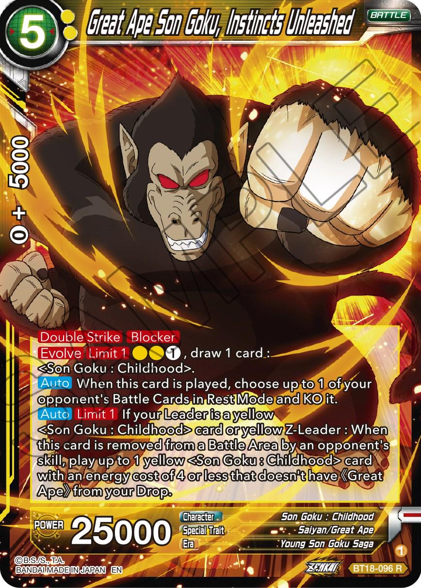 Great Ape Son Goku, Instincts Unleashed BT18-096