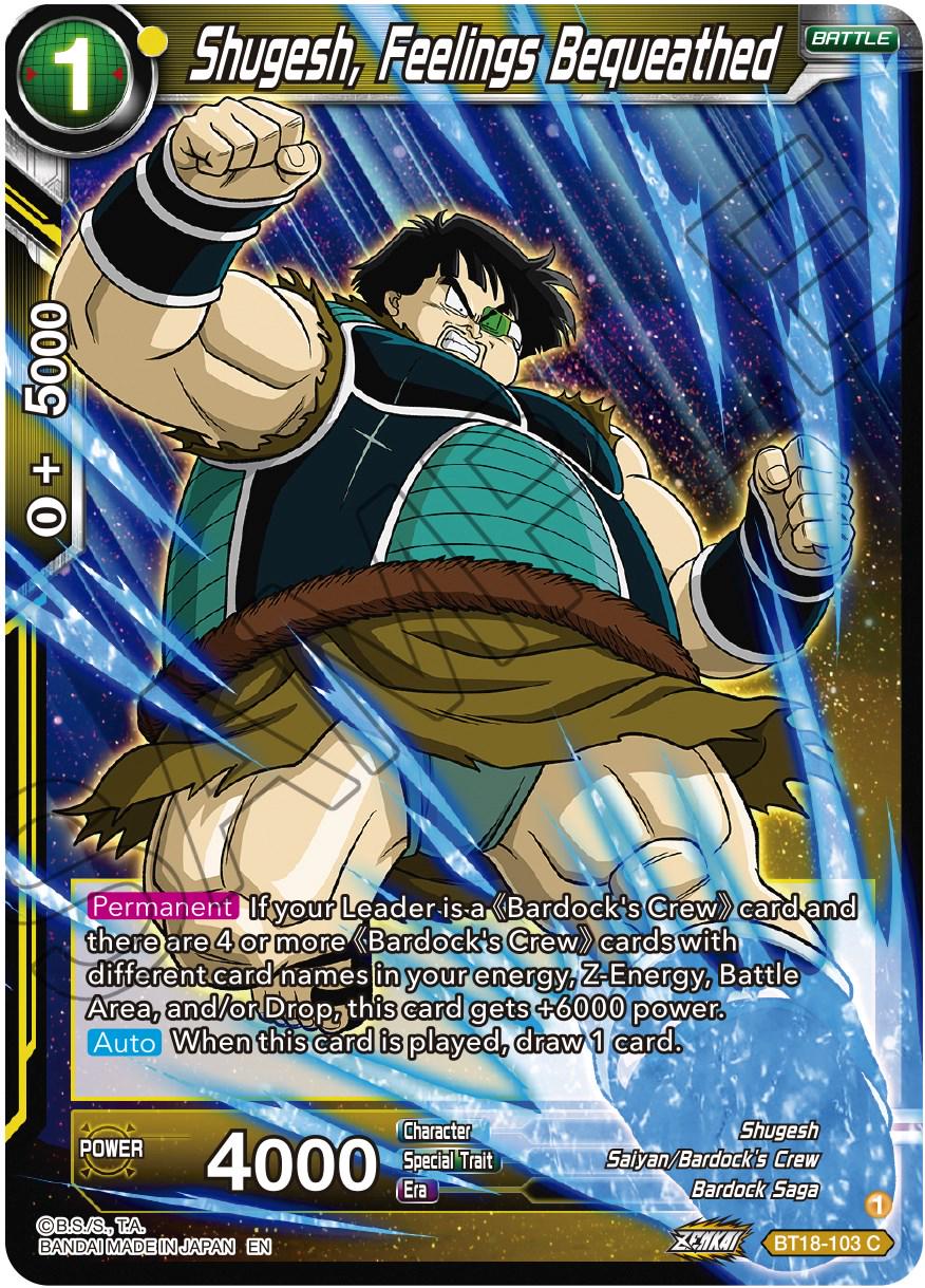 Shugesh, Feelings Bequeathed BT18-103