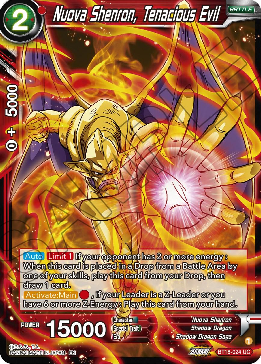 Nuova Shenron, Tenacious Evil BT18-024