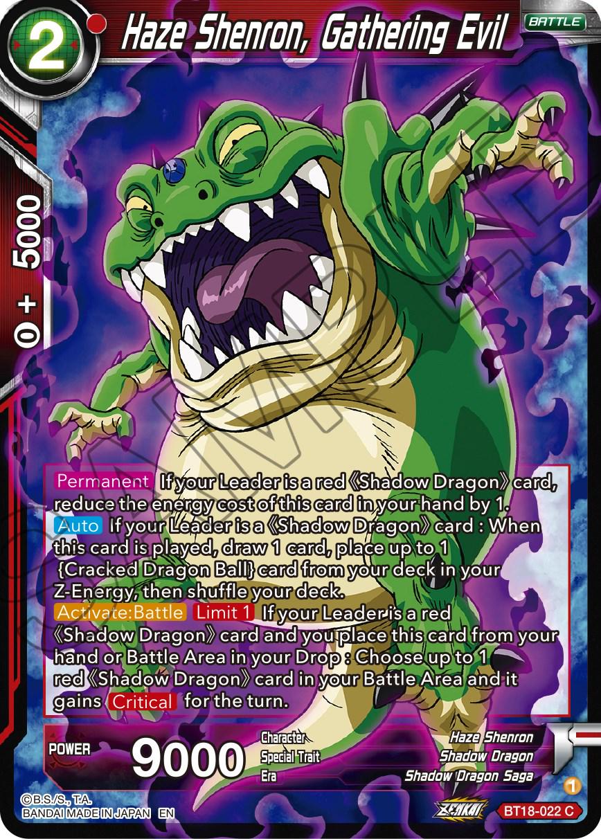 Haze Shenron, Gathering Evil BT18-022