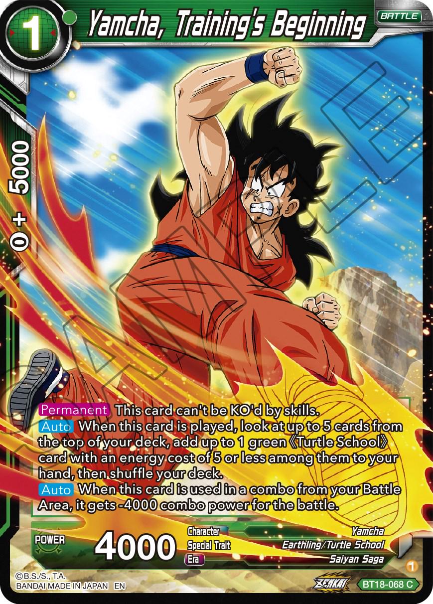 Yamcha, Training's Beginning BT18-068