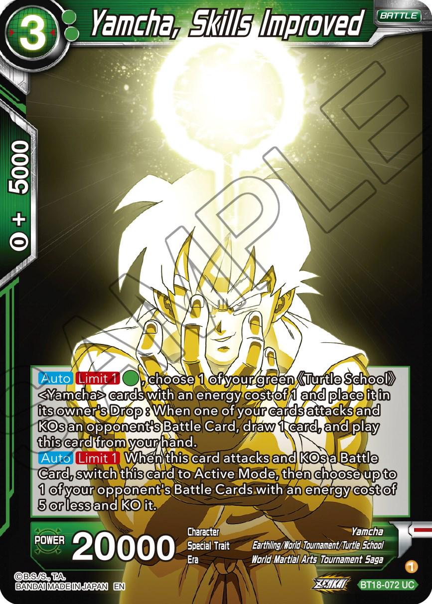 Yamcha, Skills Improved BT18-072