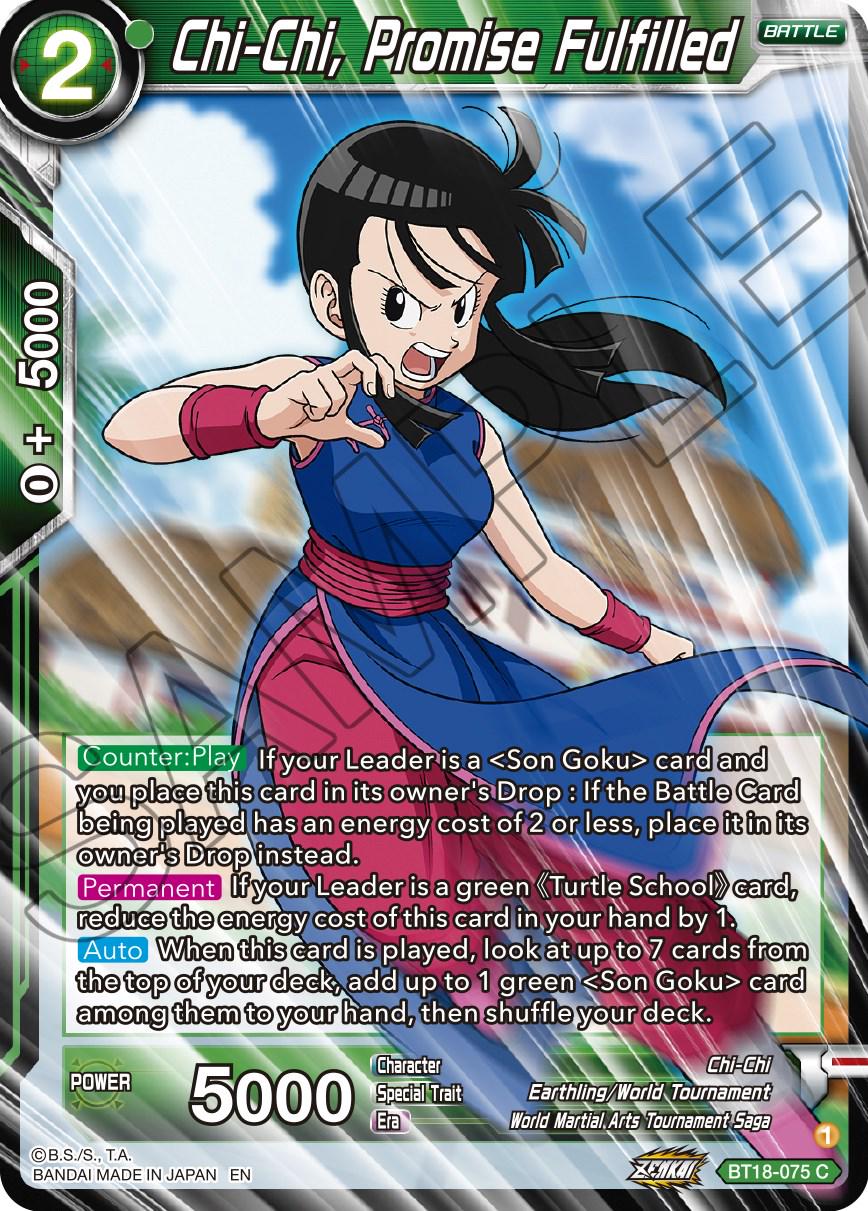 Chi-Chi, Promise Fulfilled BT18-075