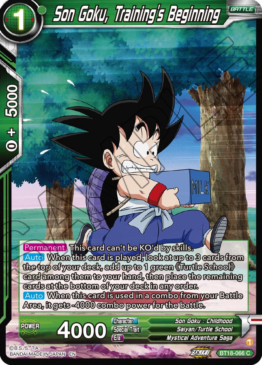 Son Goku, Training's Beginning BT18-066