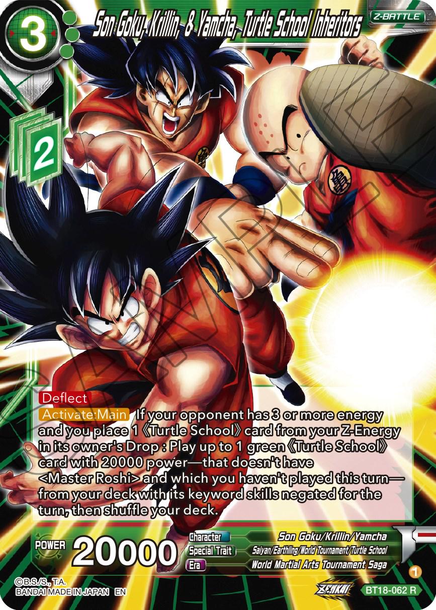 Son Goku, Krillin, & Yamcha, Turtle School Inheritors BT18-062