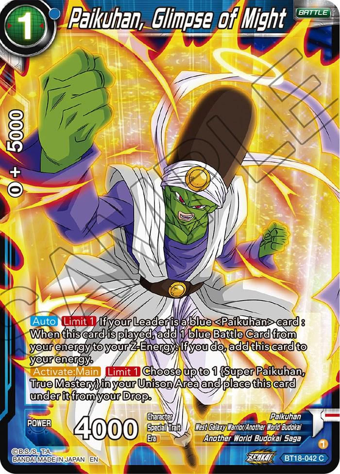 Paikuhan, Glimpse of Might BT18-042