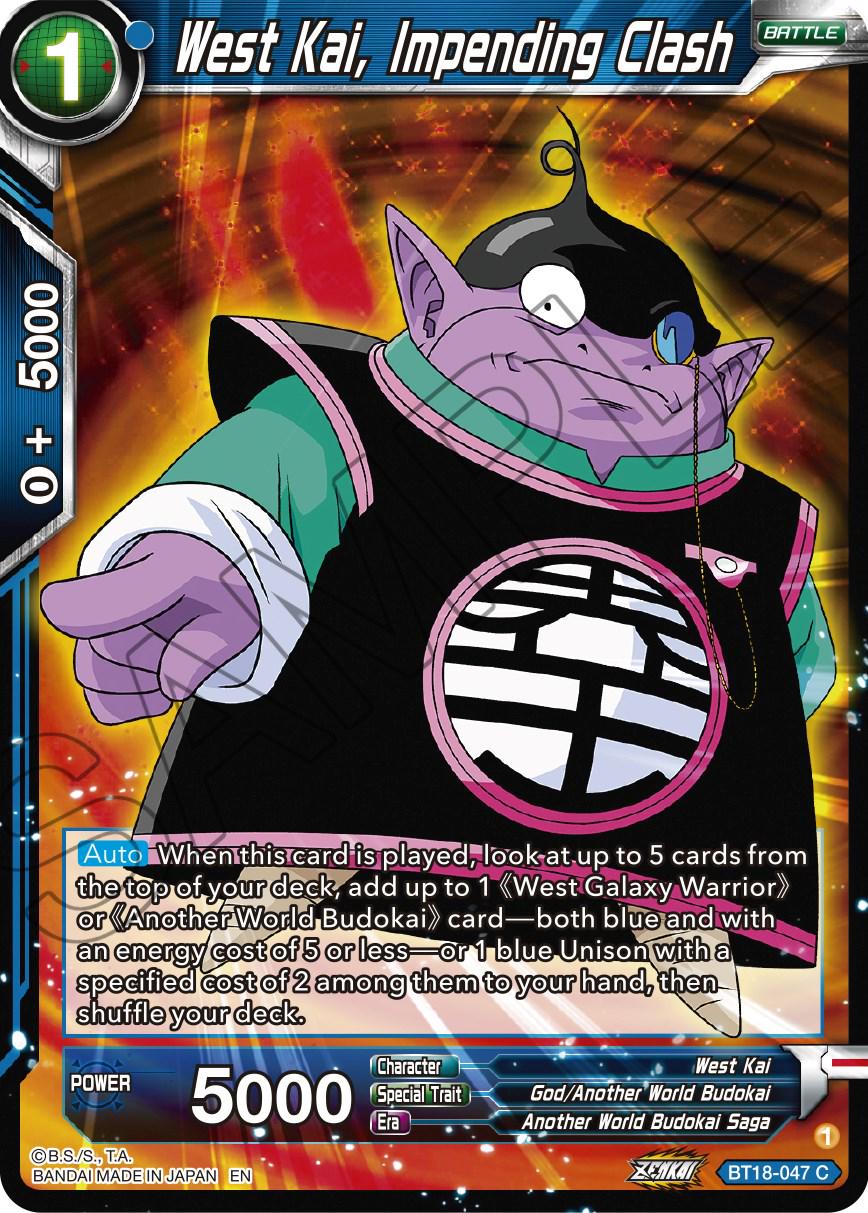 West Kai, Impending Clash BT18-047