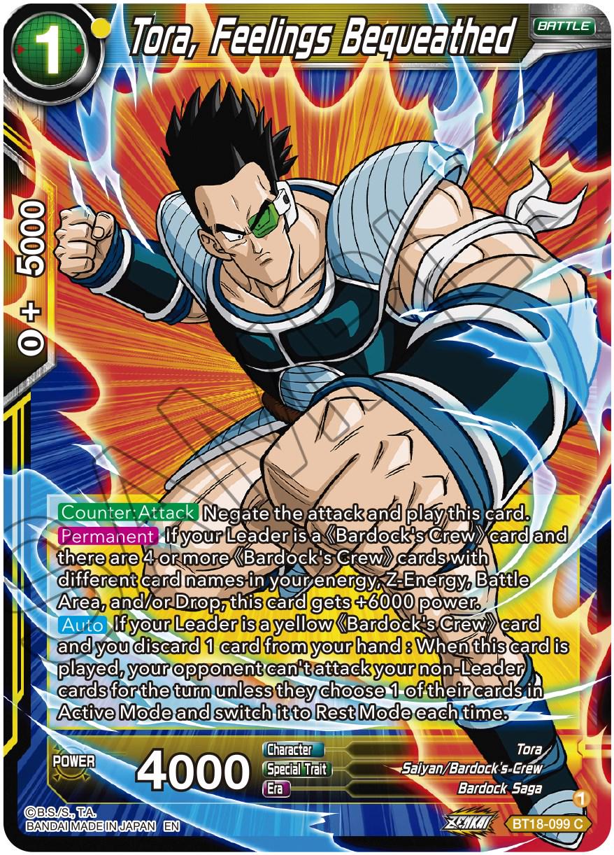 Tora, Feelings Bequeathed BT18-099