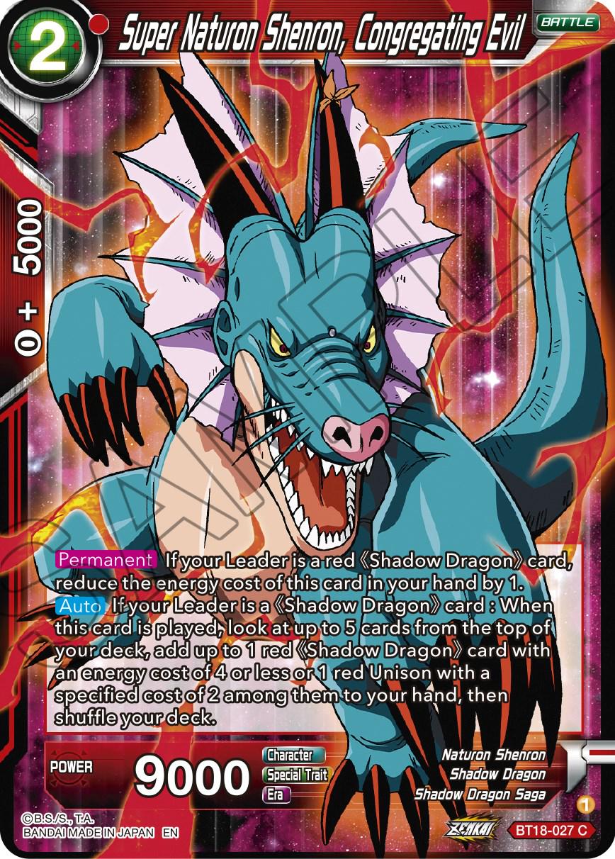 Super Naturon Shenron, Congregating Evil BT18-027