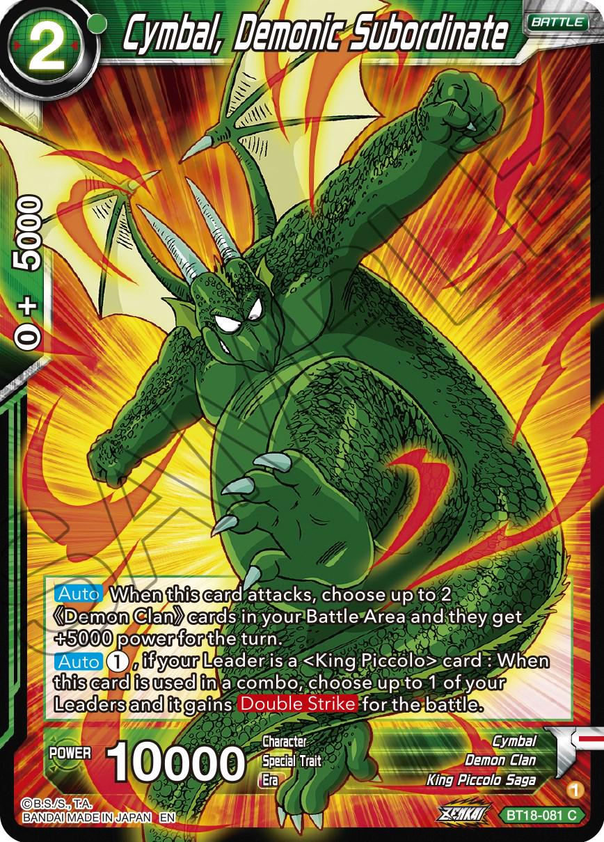 Cymbal, Demonic Subordinate BT18-081