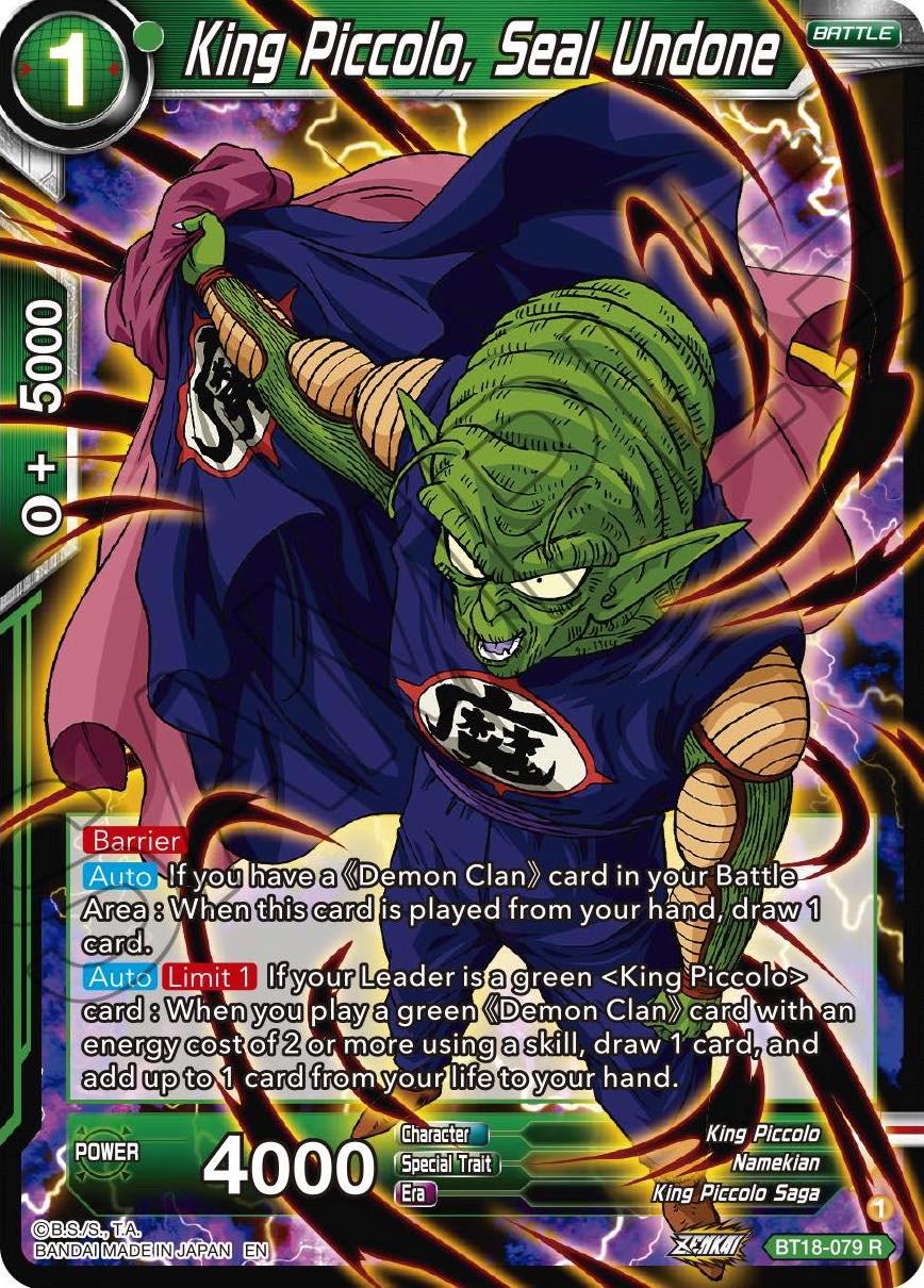 King Piccolo, Seal Undone BT18-079