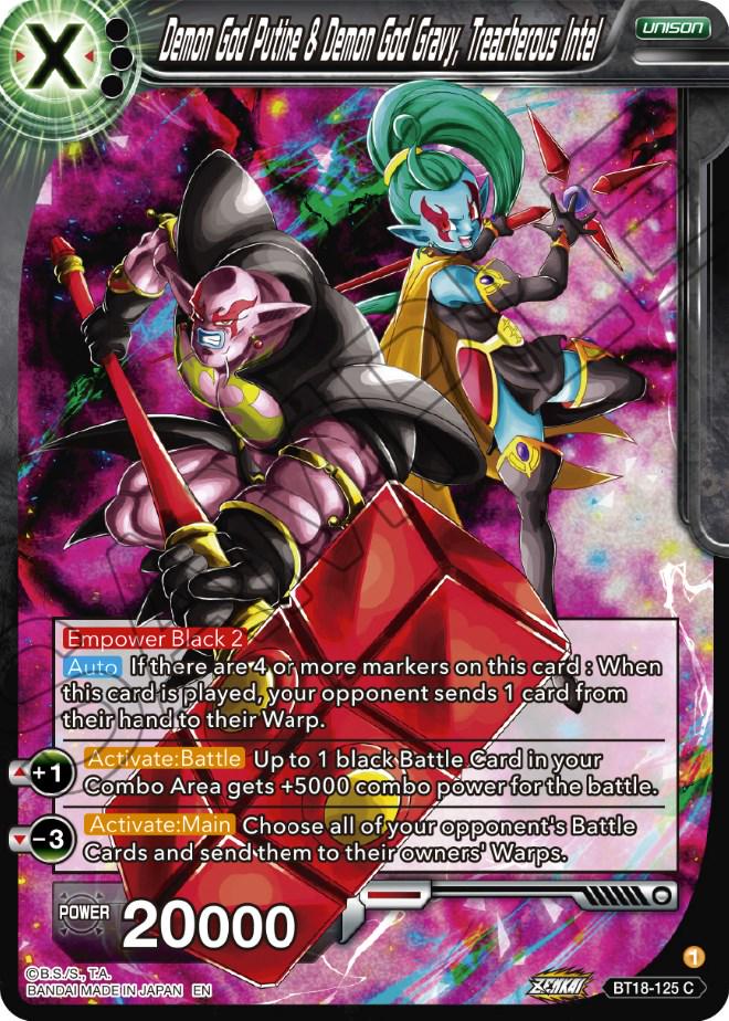 Demon God Putine & Demon God Gravy, Treacherous Intel BT18-125