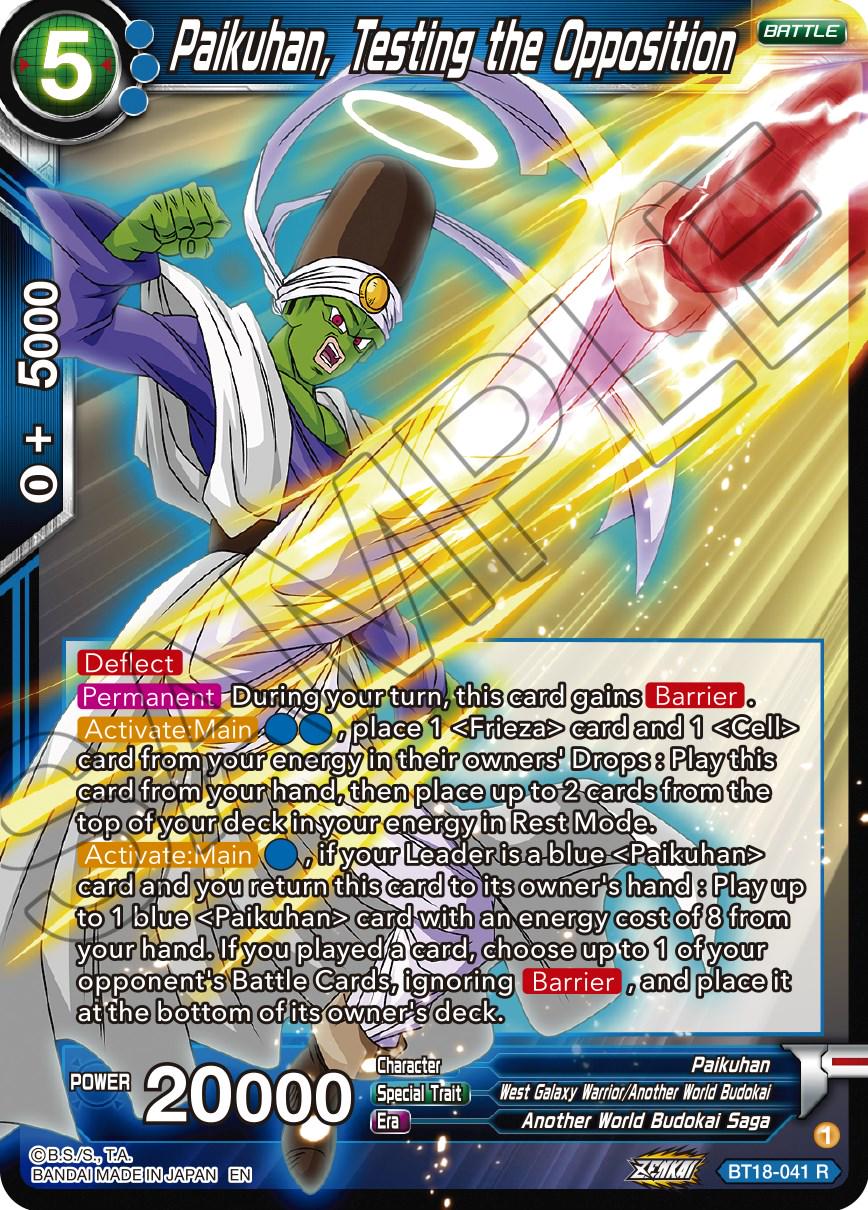 Paikuhan, Testing the Opposition BT18-041