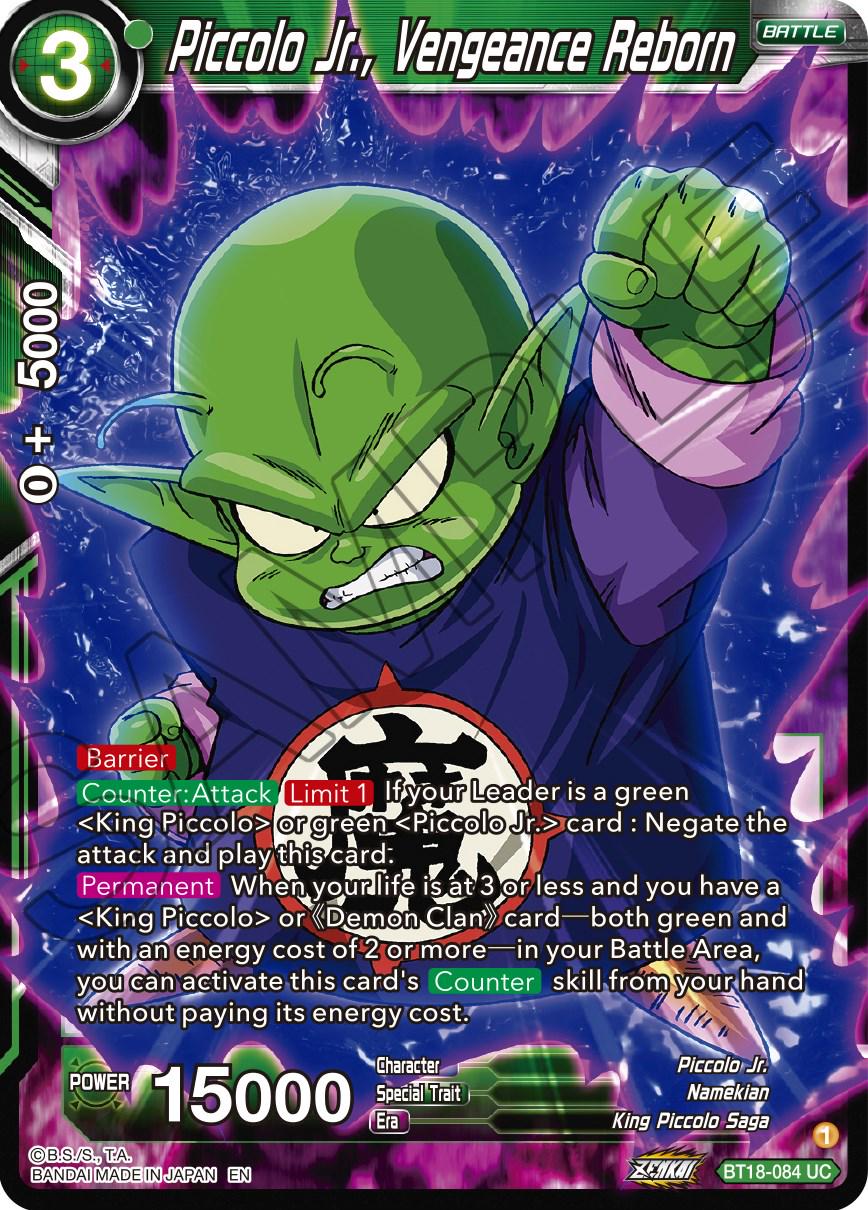 Piccolo Jr., Vengeance Reborn BT18-084
