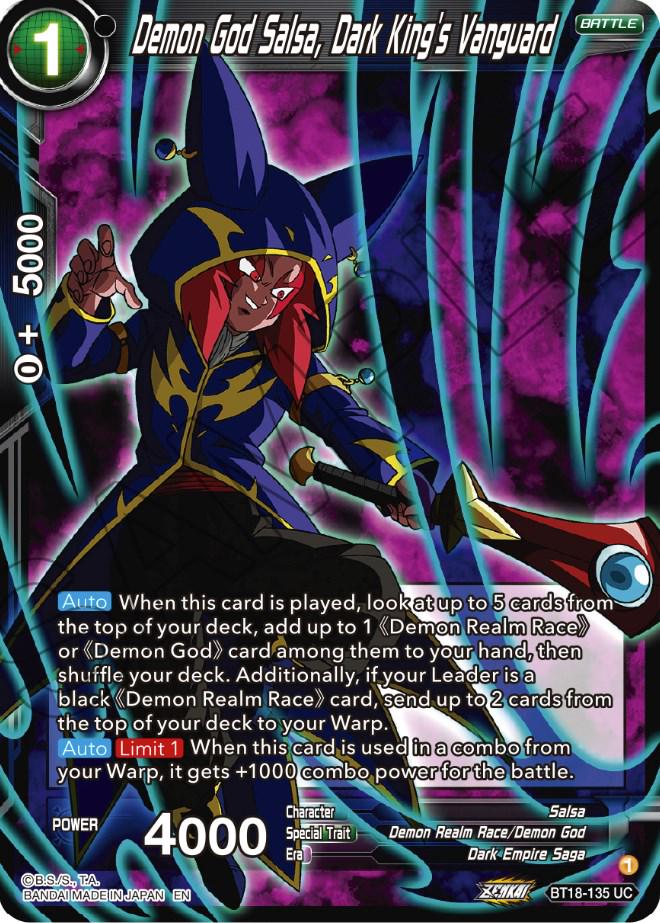 Demon God Salsa, Dark King's Vanguard BT18-135