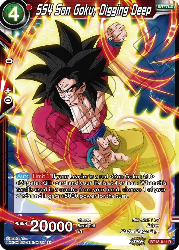 SS4 Son Goku, Digging Deep BT18-011