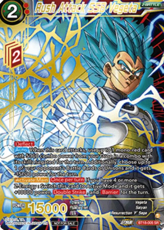 Rush Attack SSB Vegeta [Top 8] BT18-005