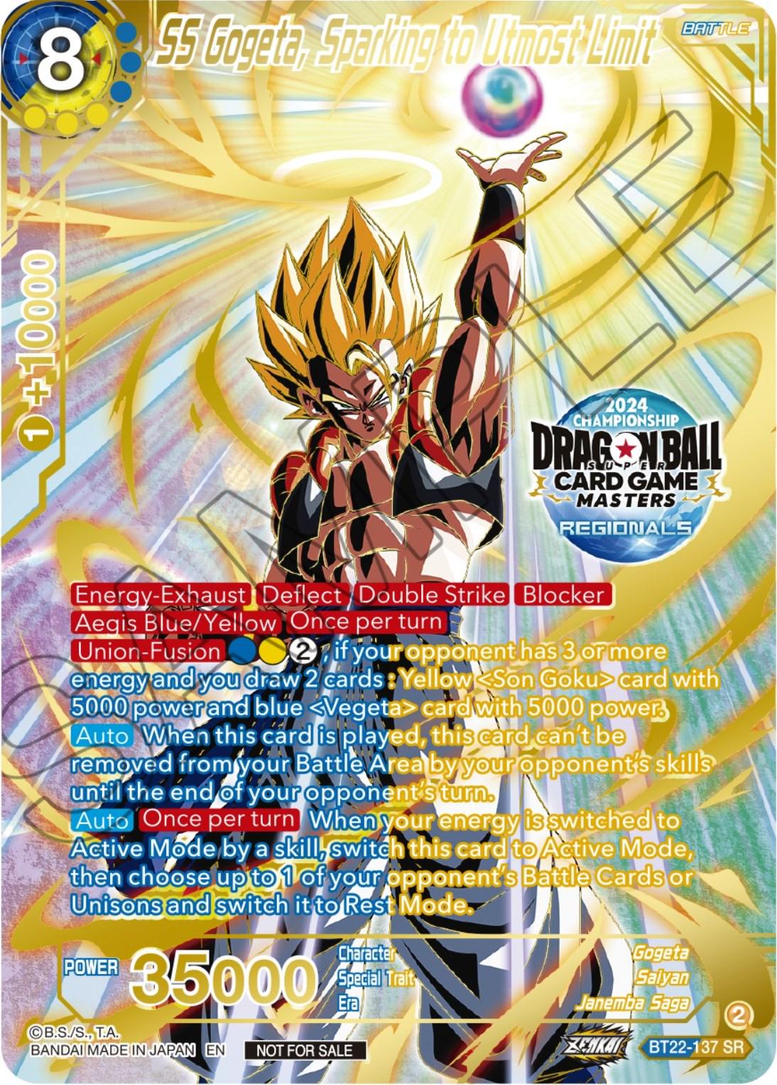 SS Gogeta, Sparking to Utmost Limit [Top 16] BT22-137