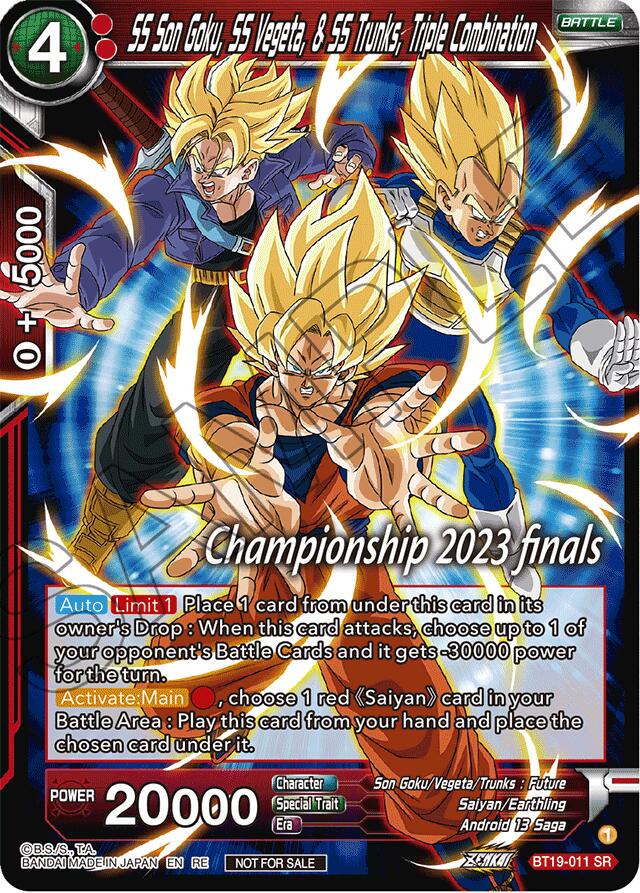 SS Son Goku, SS Vegeta, & SS Trunks, Triple Combination BT19-011