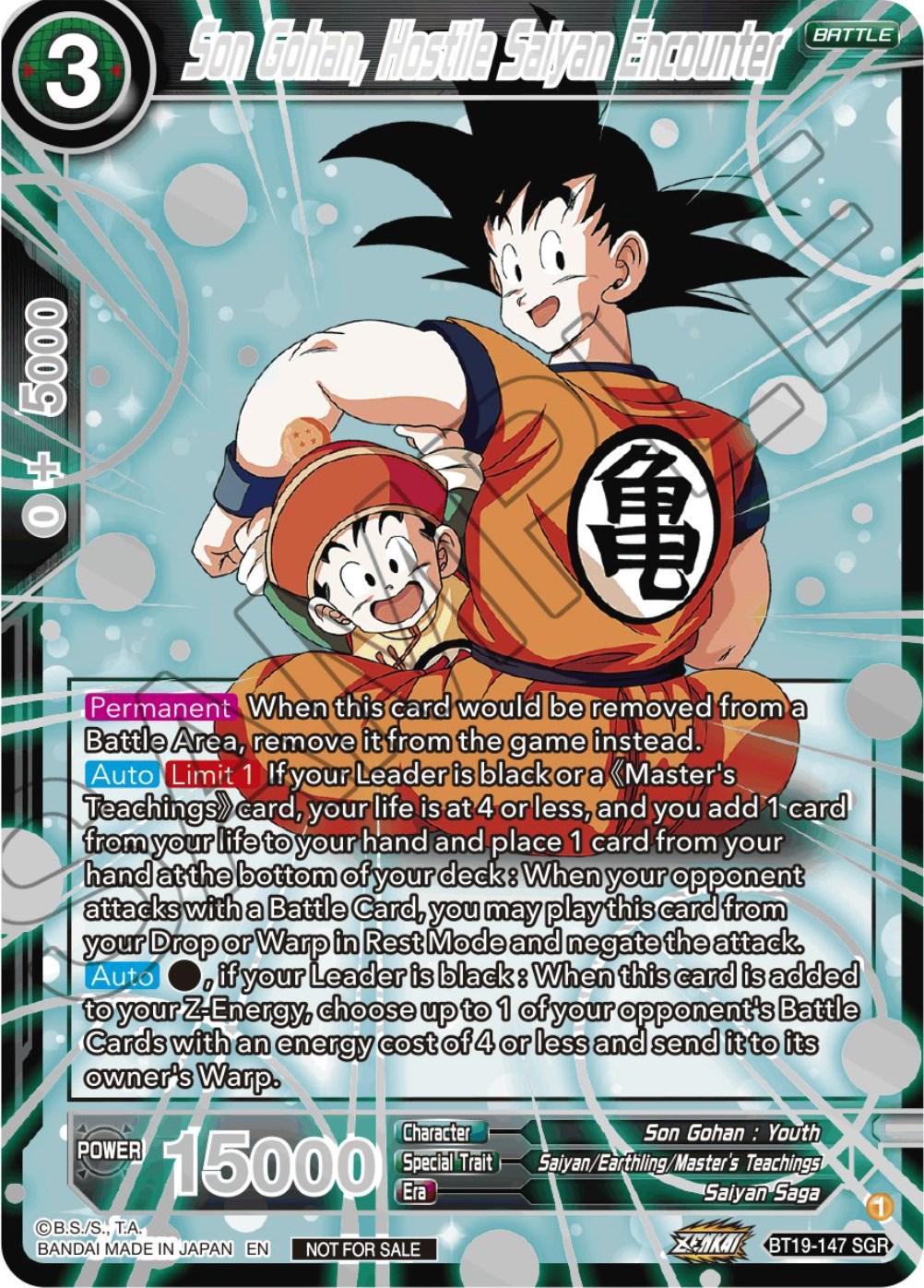 Son Gohan, Hostile Saiyan Encounter [Alternate Art] BT19-147