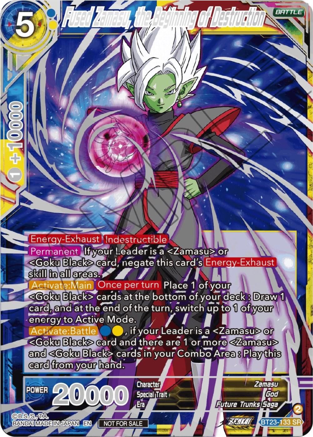 Fused Zamasu, the Beginning of Destruction [Alternate Art] BT23-133
