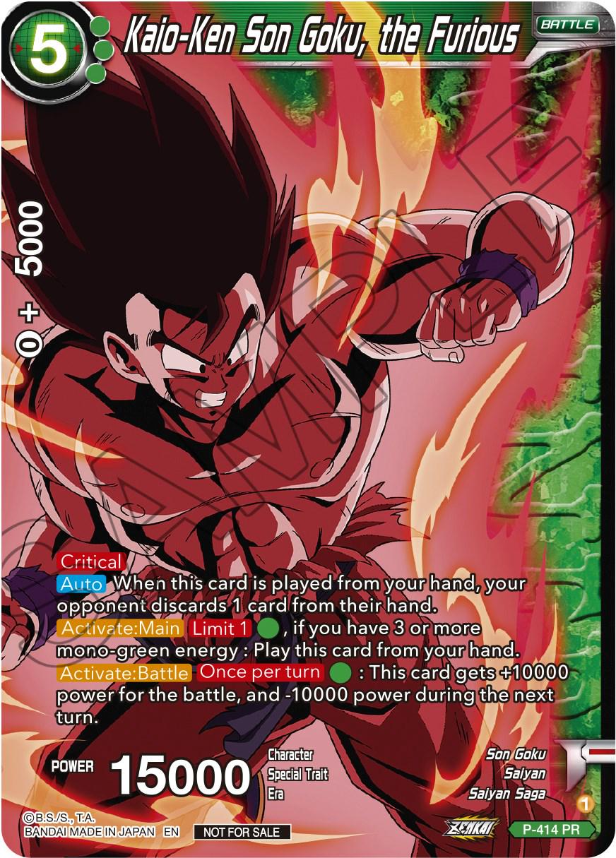 Kaio-Ken Son Goku, the Furious [Winner] P-414