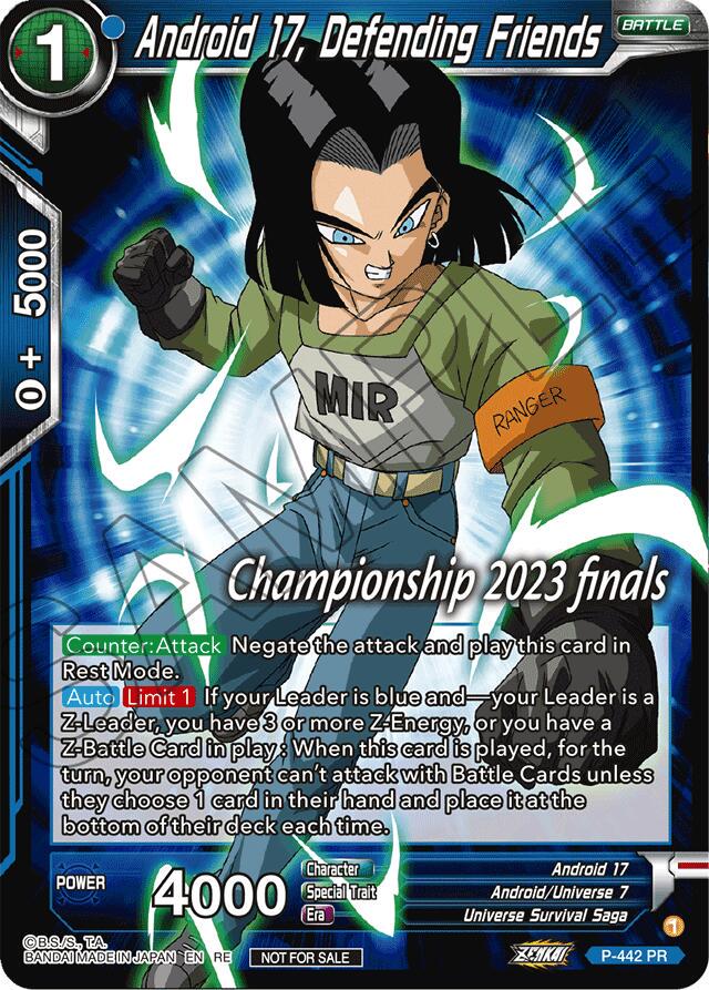Android 17, Defending Friends [2023 Championship Finals Celebration Pack Foil] P-442