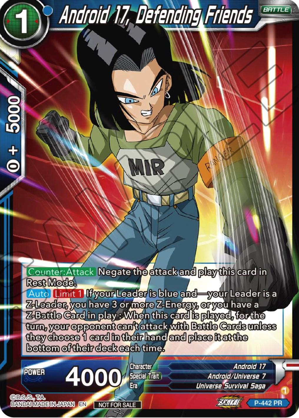 Android 17, Defending Friends P-442