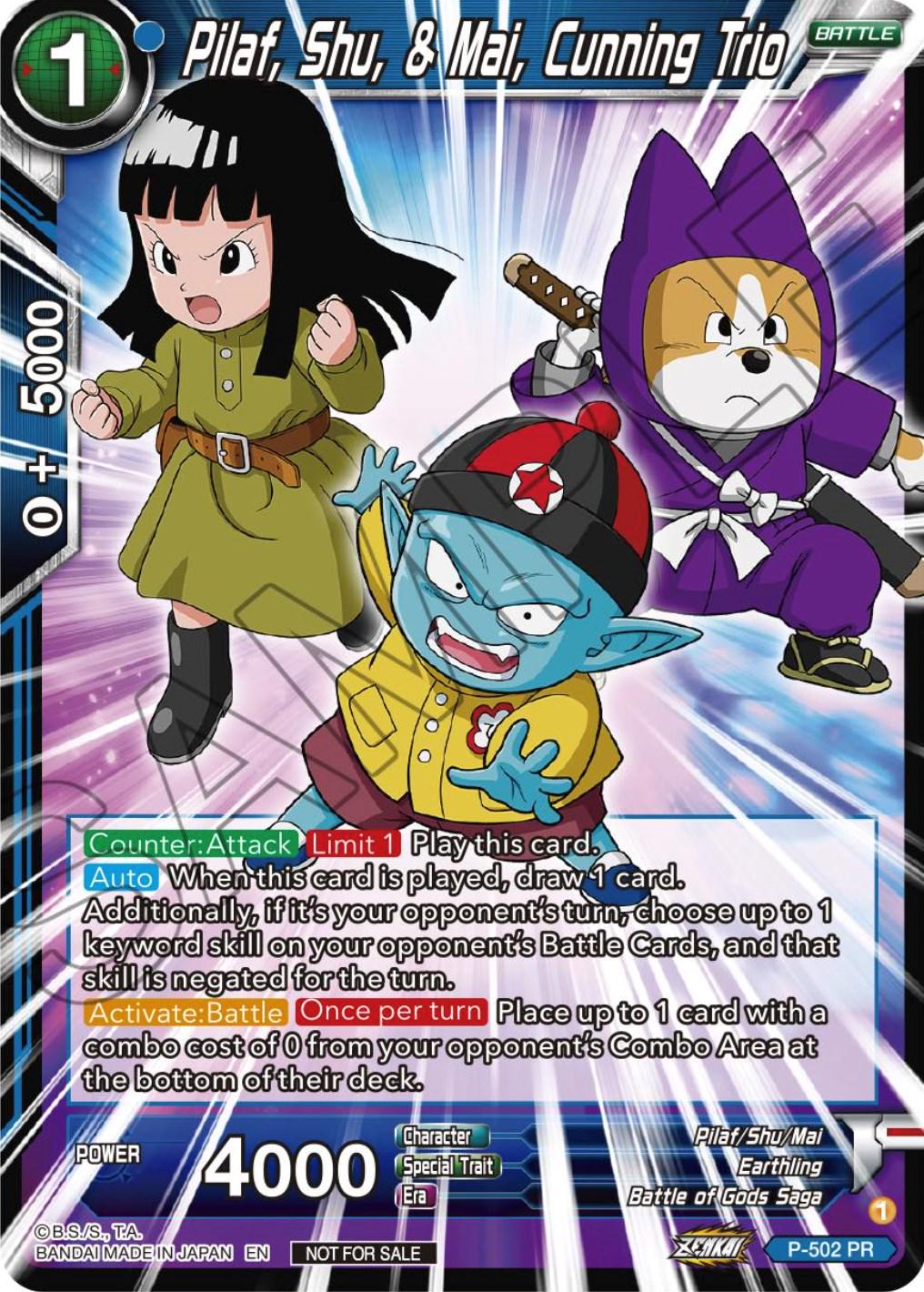 Pilaf, Shu, & Mai, Cunning Trio P-502