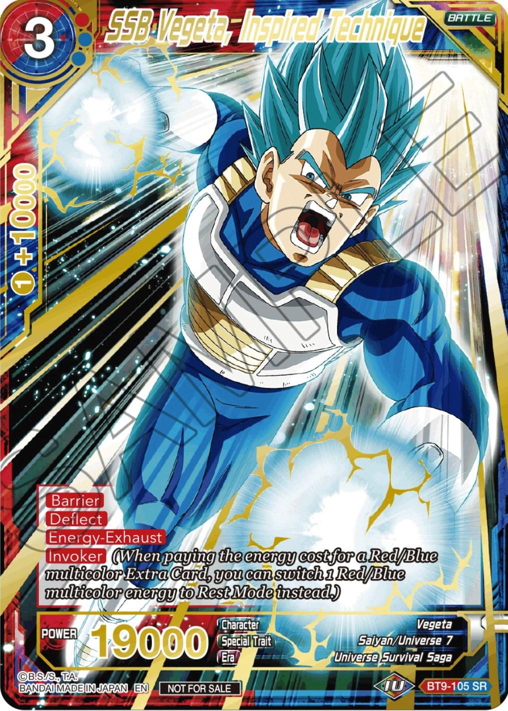 SSB Vegeta, Inspired Technique [Alternate Art] BT9-105