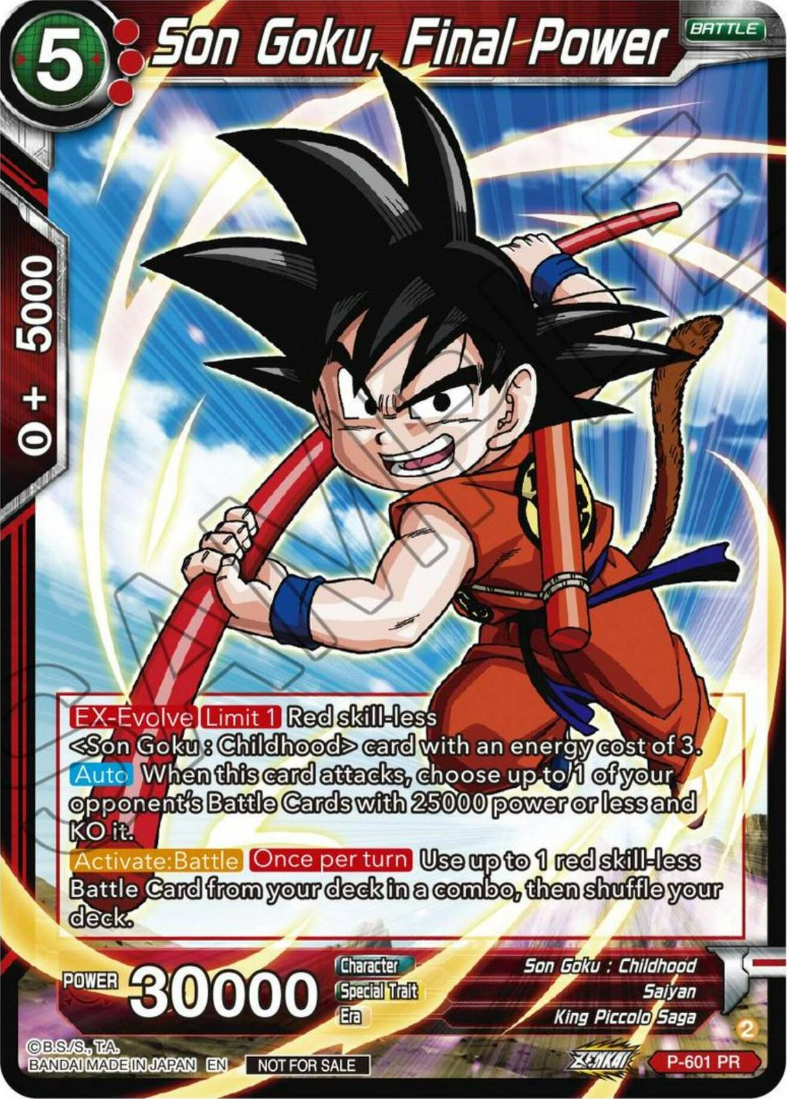 Son Goku, Final Power P-601