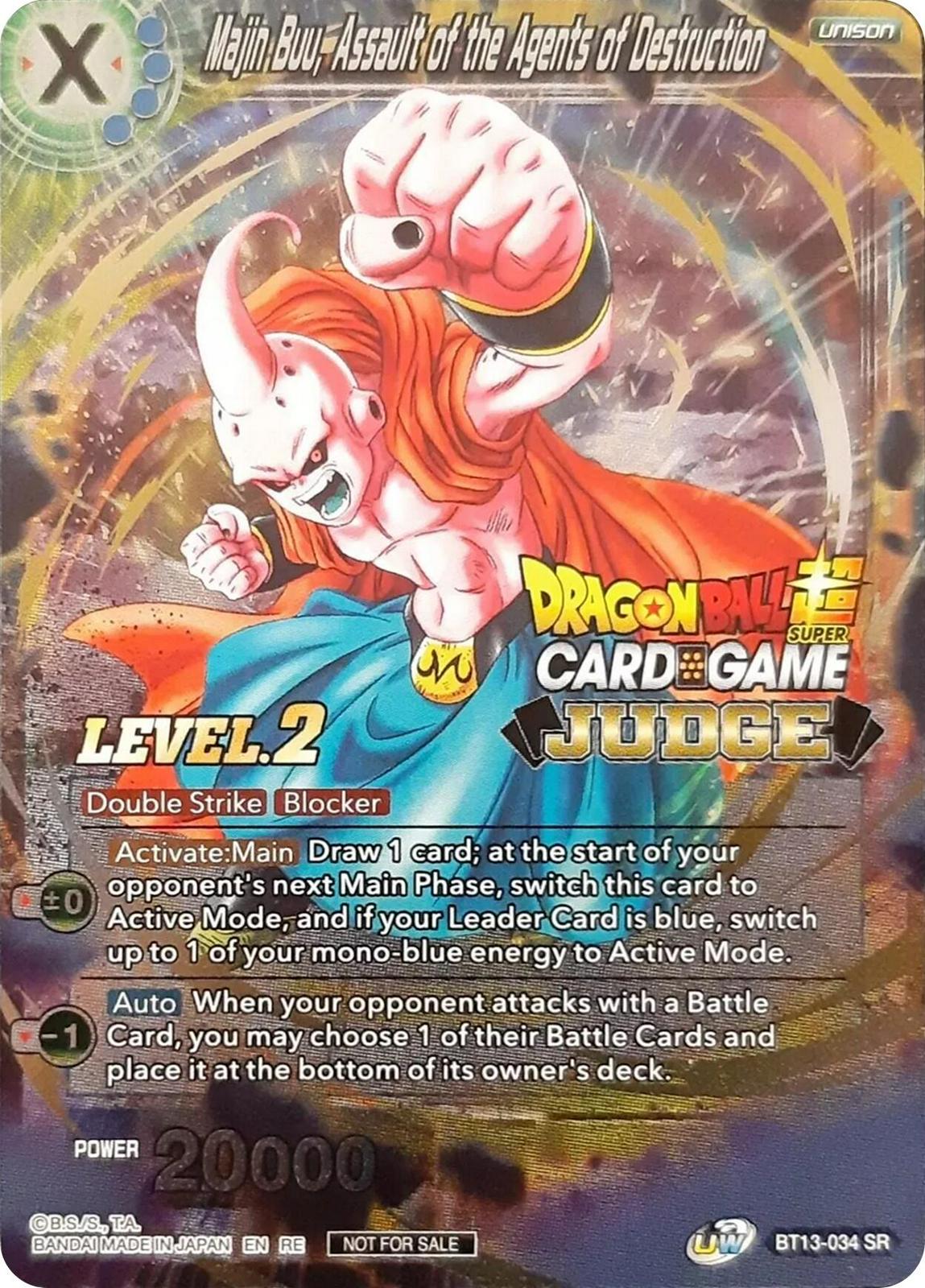 Majin Buu, Assault of the Agents of Destruction [Level 2 Foil] BT13-034
