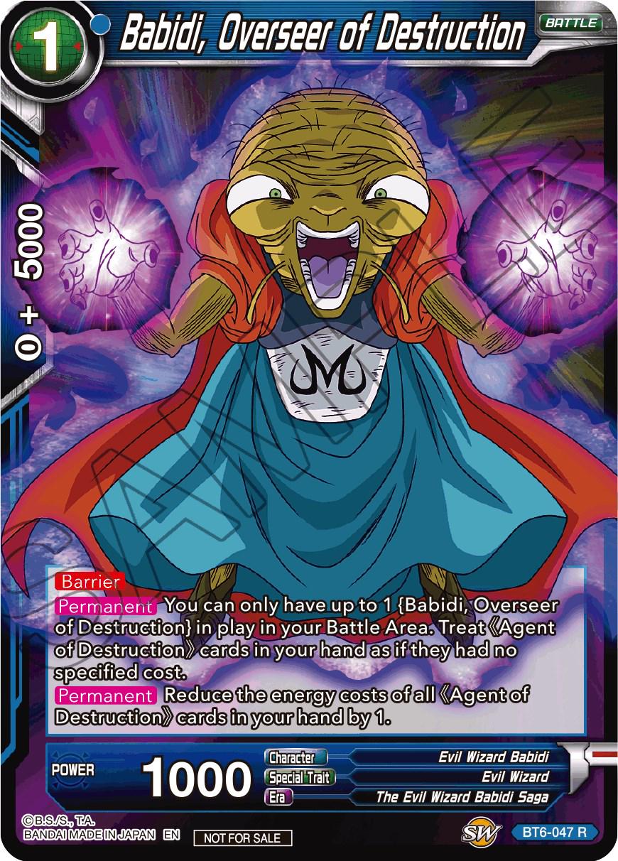 Babidi, Overseer of Destruction [Gold Stamped] BT6-047