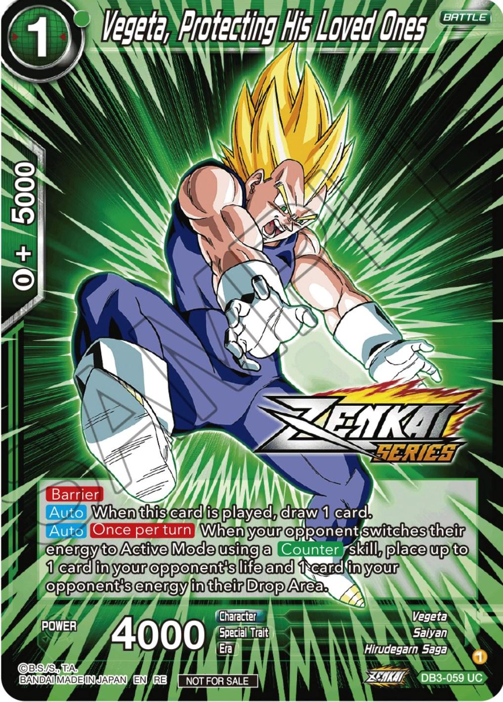 Vegeta, Protecting His Loved Ones DB3-059