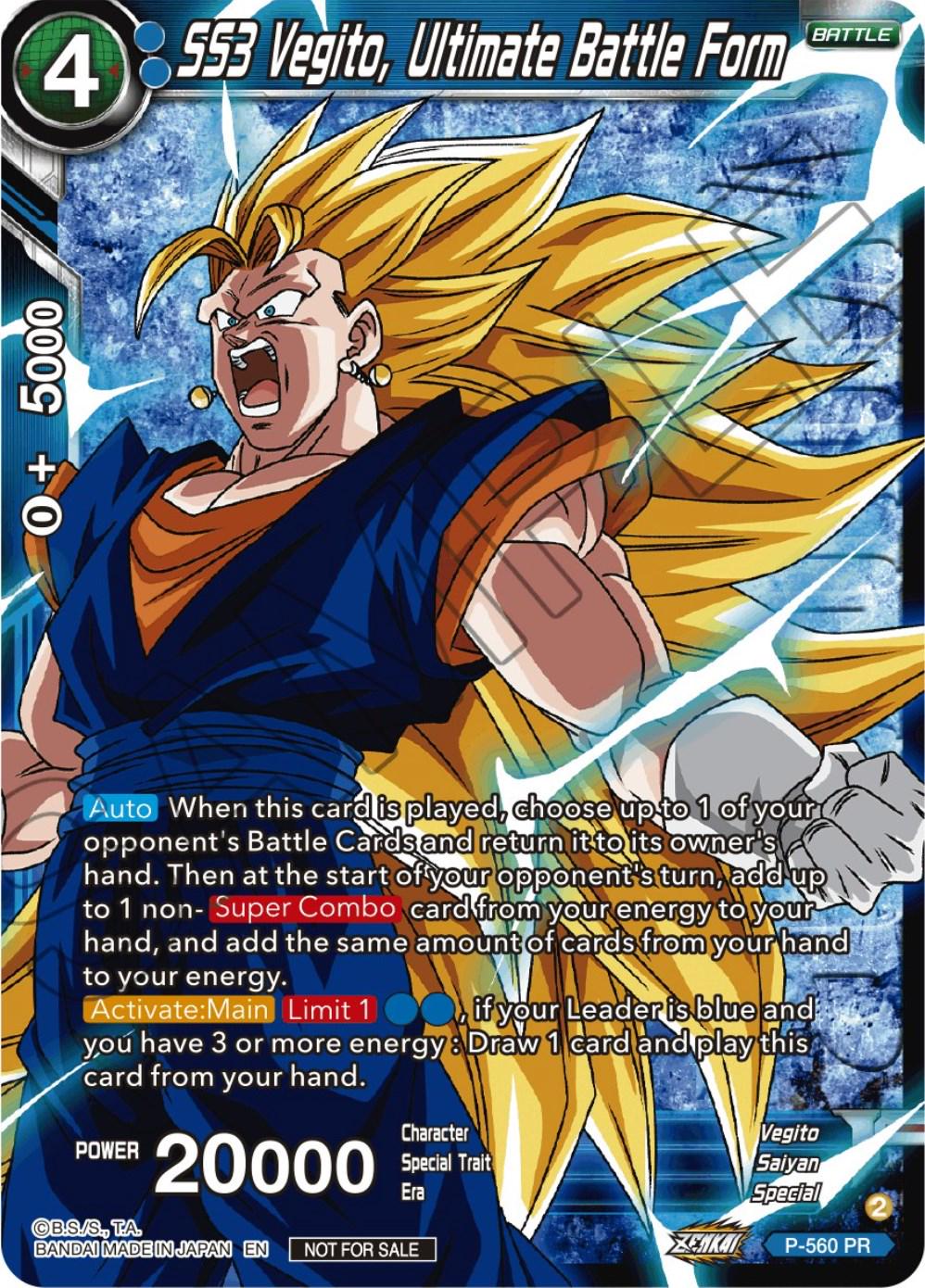SS3 Vegito, Ultimate Battle Form [Foil] P-560