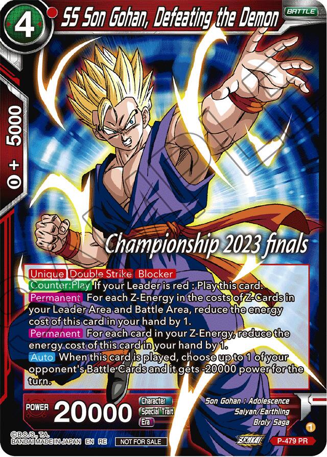 SS Son Gohan, Defeating the Demon [2023 Championship Finals Celebration Pack Foil] P-479