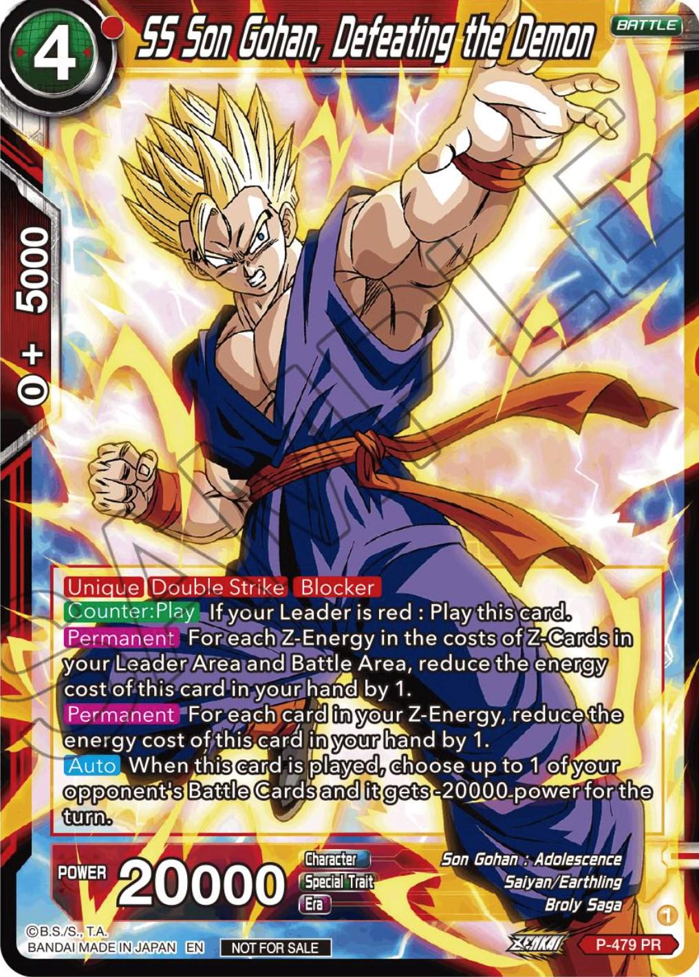 SS Son Gohan, Defeating the Demon P-479