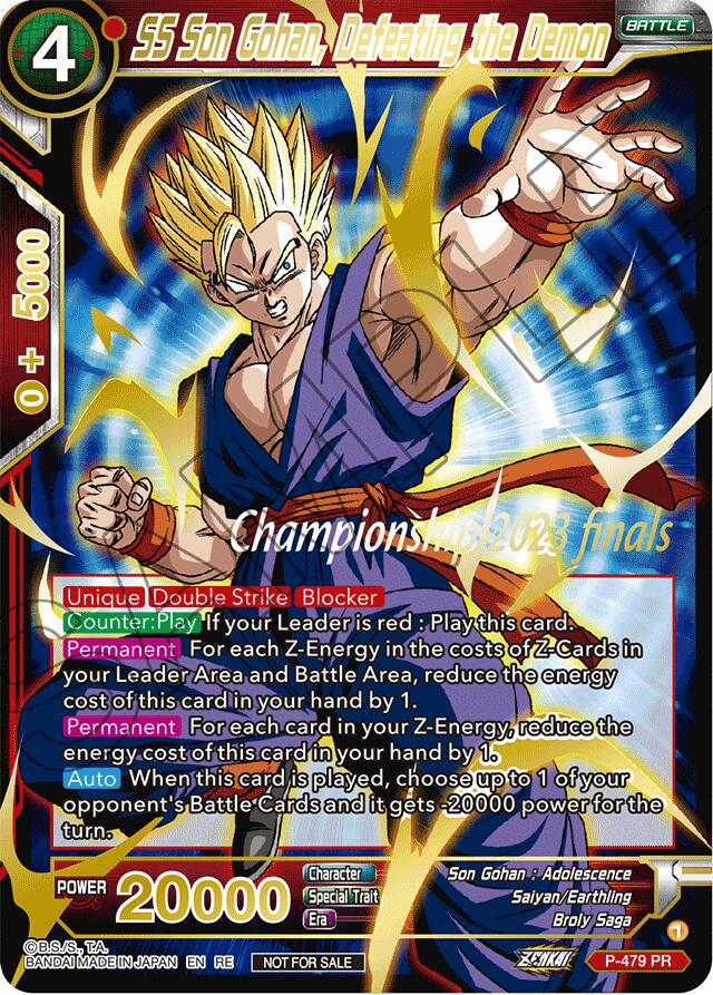 SS Son Gohan, Defeating the Demon [Foil] P-479