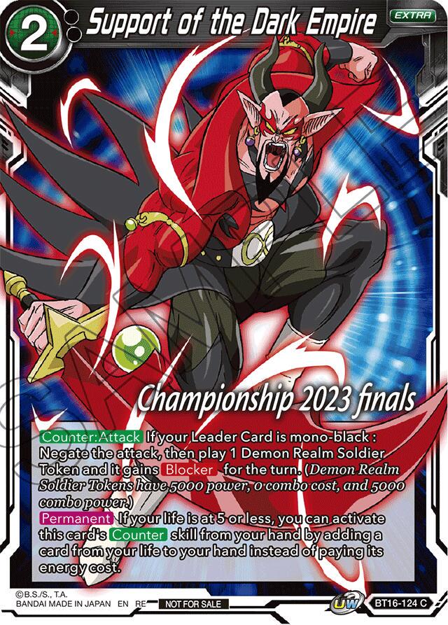 Support of the Dark Empire [Foil] BT16-124