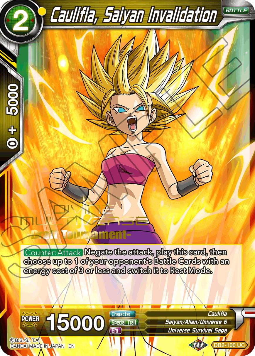 Caulifla, Saiyan Invalidation DB2-100
