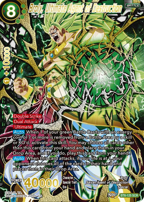 Broly, Ultimate Agent of Destruction [SCR Foil] BT6-125
