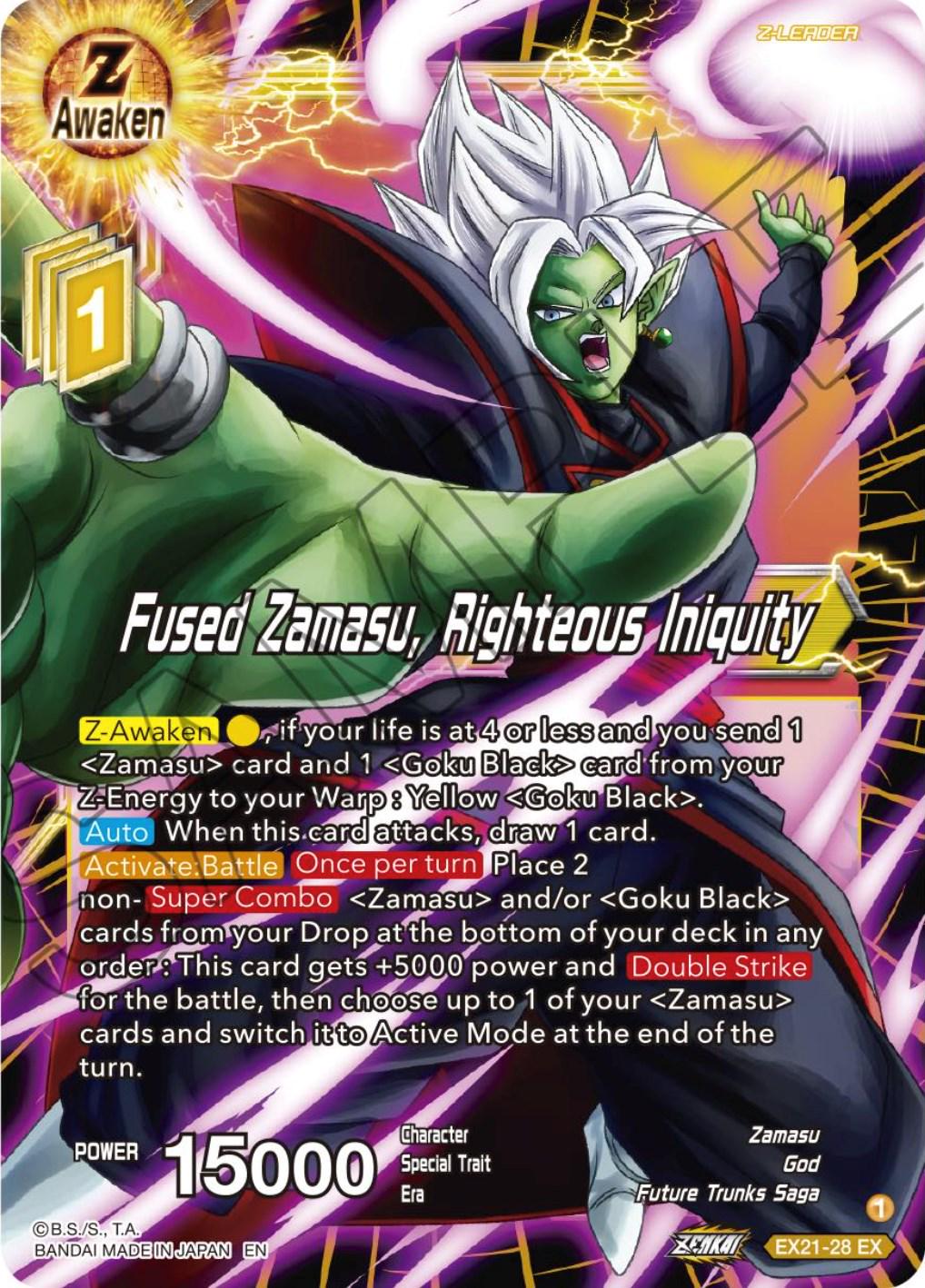 Fused Zamasu, Righteous Iniquity EX21-28