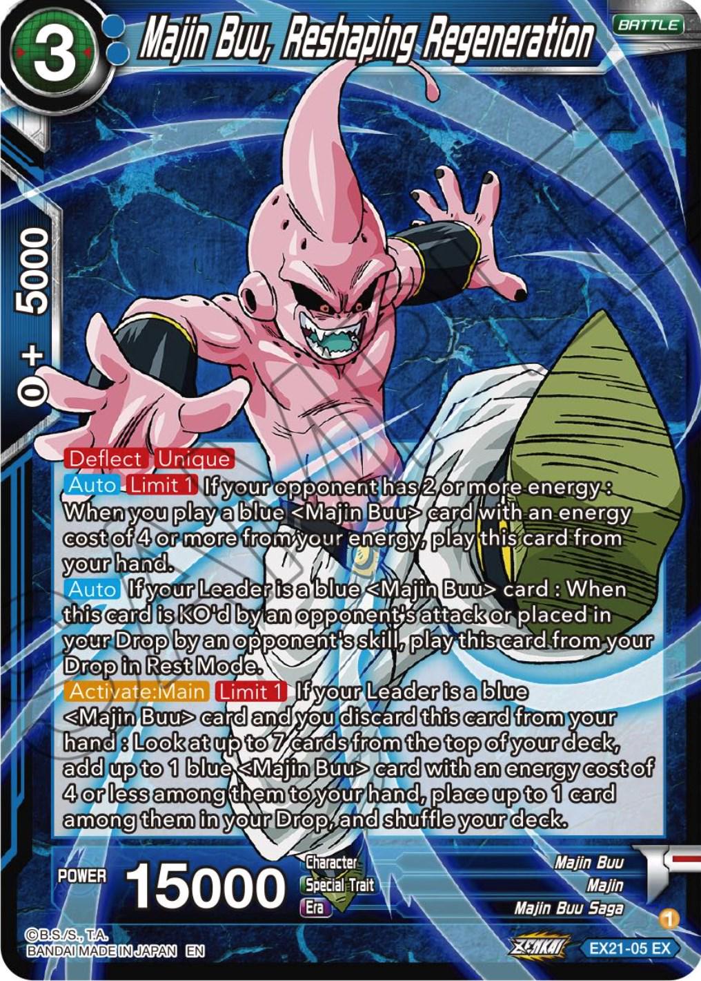 Majin Buu, Reshaping Regeneration EX21-05