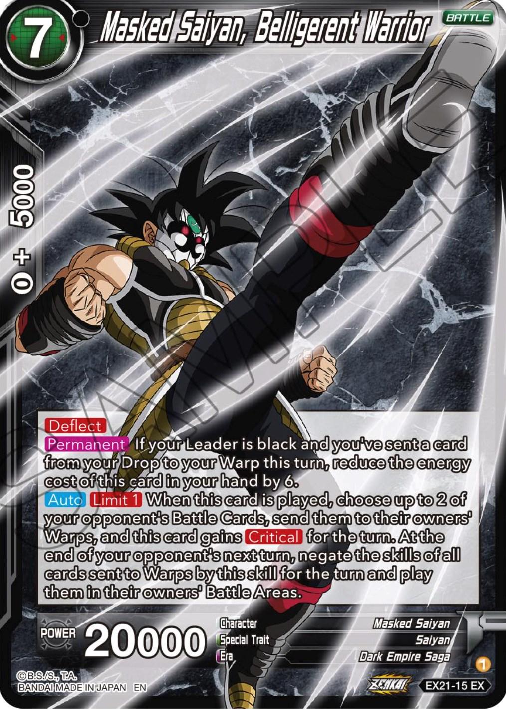 Masked Saiyan, Belligerent Warrior EX21-15