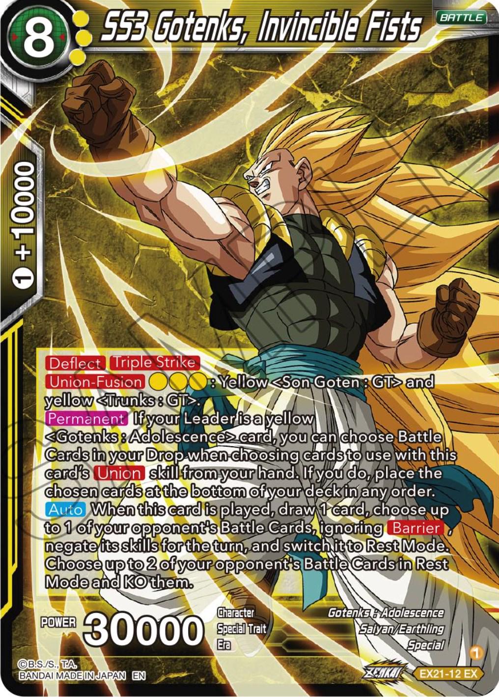 SS3 Gotenks, Invincible Fists EX21-12